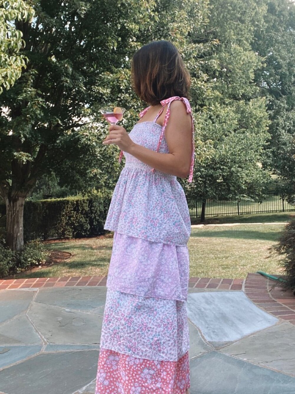 LoveShackFancy Tiered Floral Maxi Dress
